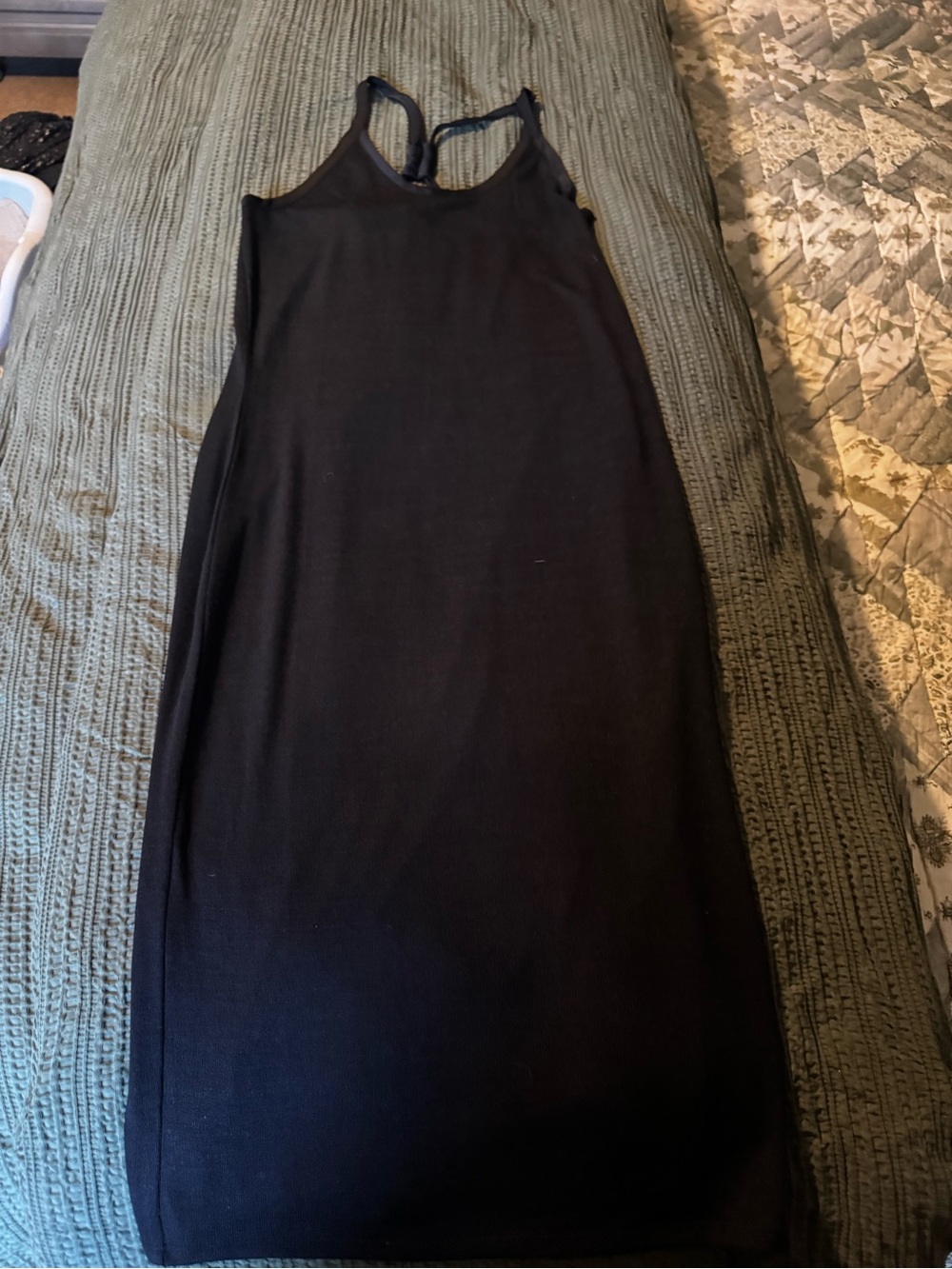 Everyday Black Racerback Maxi Dress